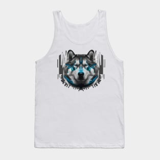 Malamute Futuristic Geometric Artwork Tank Top